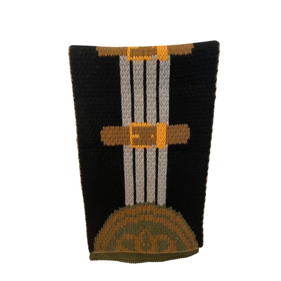 Hermès-Paris 100% Cashmere Multicolor Knit Tube Scarf Made In Great Britain - Picture 2 of 6